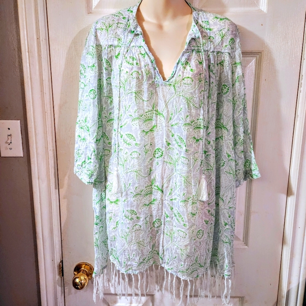 Roberta Roller Rabbit Tunic Top Cover-up